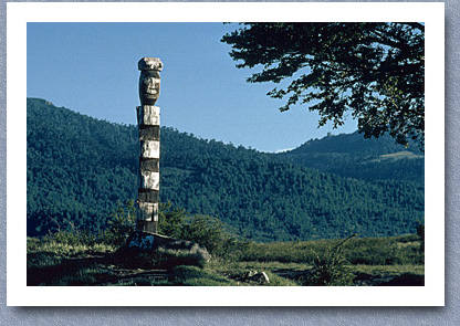 Mapuche totem pole, Lonquimay