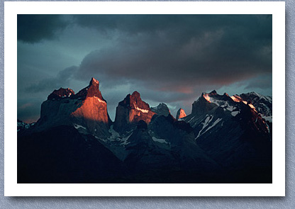 Cuernos del Paine at sunrise