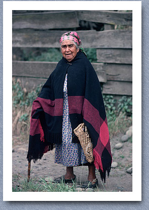Mapuche woman from Nueva Imperial