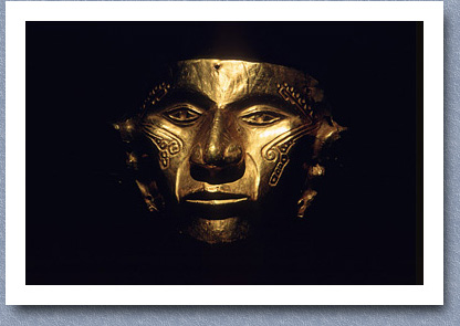 Pre-Colombian gold mask